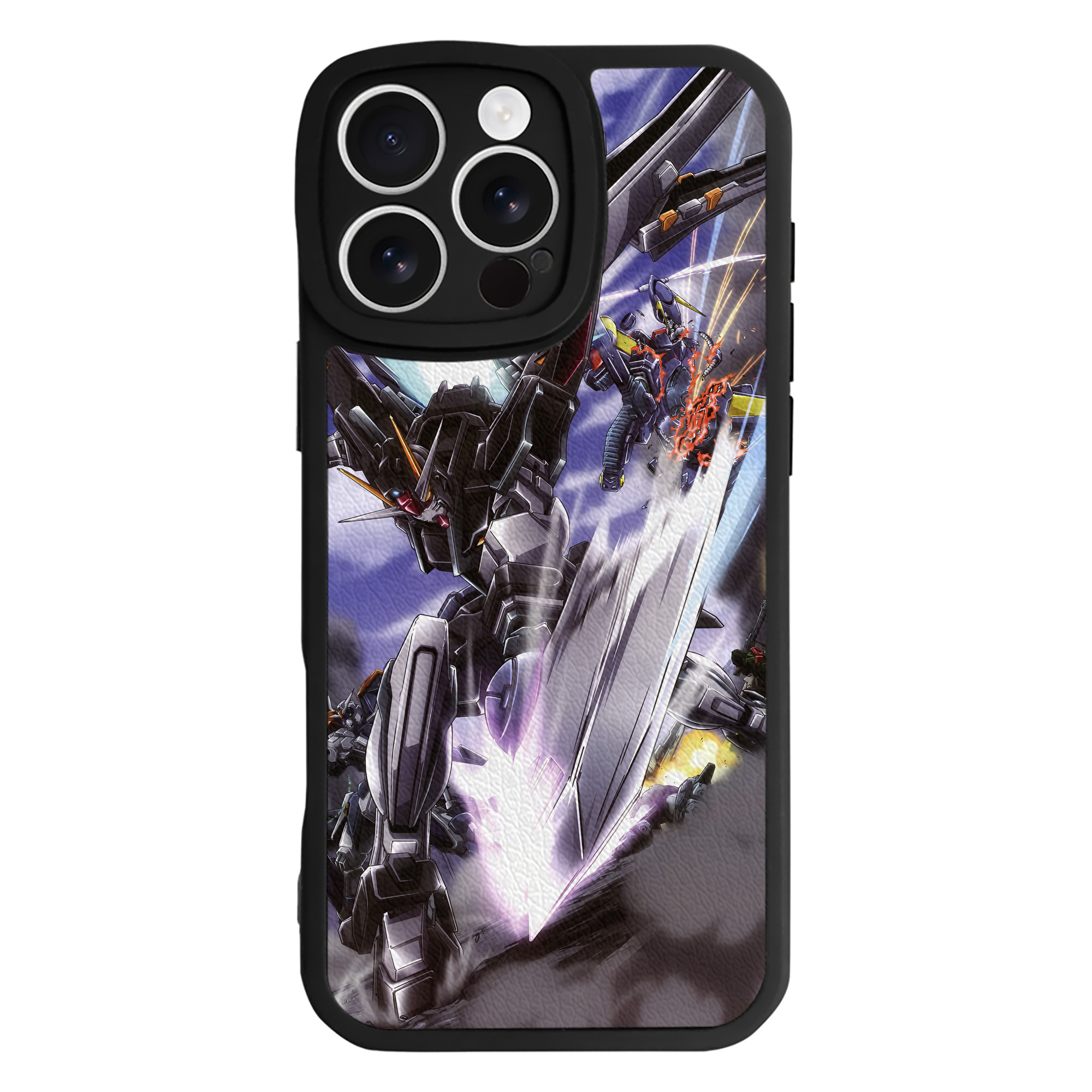 （画像用） 機動戦士ガンダム Mobile Suit Gundam 【iPhone 16シリーズ対応】シリコンスマホケース（レザー調） 材質：シリコン